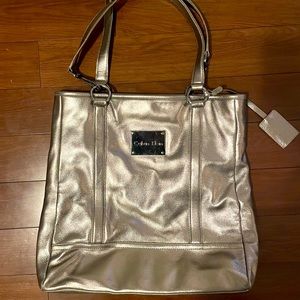 Bronze Calvin Klein Large Tote